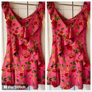 Signature 8 Flirty Ruffle Mini Dress size M